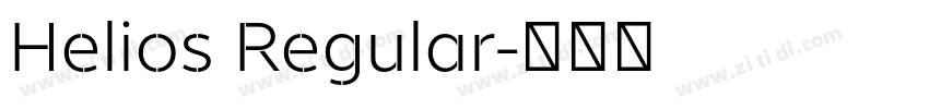 Helios Regular字体转换